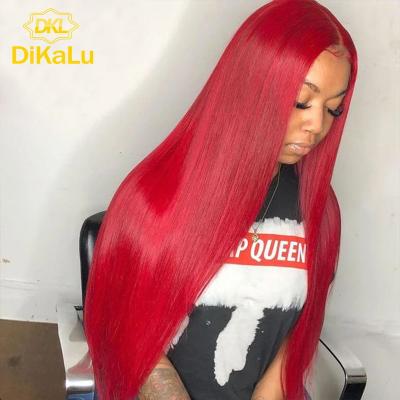 China Full Body Wave DKL Private Label Remy Brazilian Hair Glueless 99J Lace Wig, 99j Blonde Red Wigs, Human Grade 9A Full Lace Wigs For Women for sale