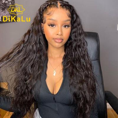 China Water Wave Grade 12 Hd Peruvian Lace Frontal Wig, 13*6 Virgin Deep Wave Lace Frontal Wig, Checked Hawian Deep Wave Lace Wig for sale