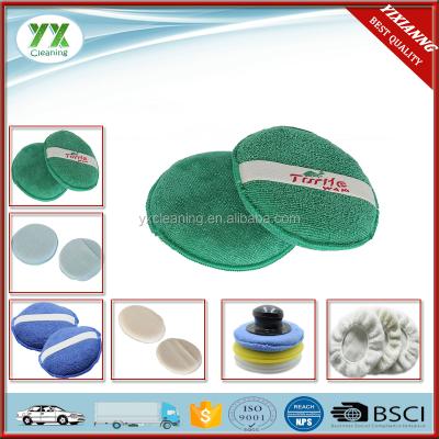 China BSCI Factory Microfiber Car Wax Applicator Super Absorbent Polish Pad for sale