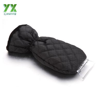 China Hot Selling 2018 Promotion Gift Car Ice Scrapers With Glove/Snow Scraper With Glove/Plastic Car Ice Scraper Glove for sale