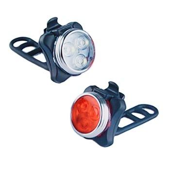 China Bike Light Set Full Bright/Half Brightness/Slow Turn Signal Fast Flashing Front and Rear USB Rechargeable LED Mountain Bicycle Lights for sale