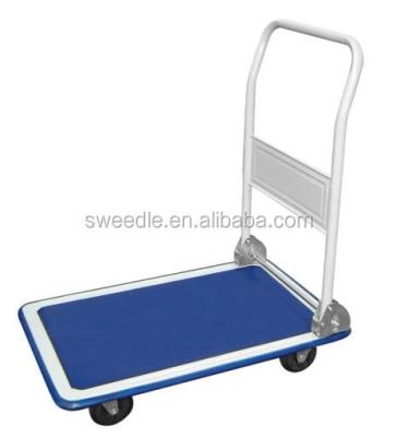 China Heavy Duty Platform Steel Tolley Folding Platform Hand Truck for sale