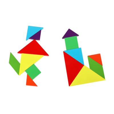 China Education New 2021 Environmentally Friendly Colorful 3D Eva Magnetic Tangram Customized For Kids And Adults for sale