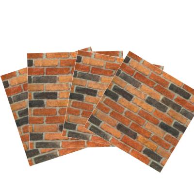 China Retro Good Quality Modern DIY 3D Brick Foam Wall Panel Self Adhesive Waterproof Wall Panel Sticker for sale