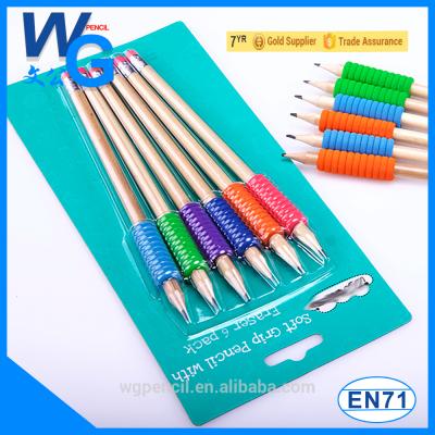 China Students Use Soft Handle HB Pencil with Eraser in Blister Packing WG2SG for sale