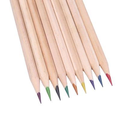 China Students use 12 colored pencil with burlywood pencil body for sale