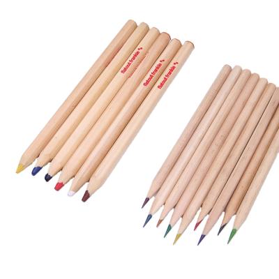 China Students use 12 colored jumbo pencil with burlywood pencil body for sale