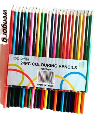 China Writing pencils24pcs color pencil sets in PVC bag for sale