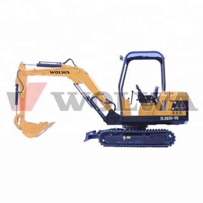 China Farms Wolwa Factory 3 Ton Hydraulic Mini Crawler Excavator For Sale DLS830-9B for sale