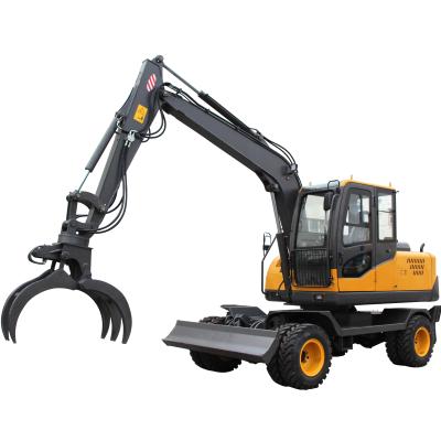 China Truss Wheels Excavator Sugar Cane Grabber Attachment Free Bucket Optional Hammer for sale