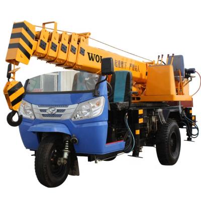 China TRUCK CRANE Telescopic Boom Tricycle Crane 3 Ton Mini Truck Crane for sale