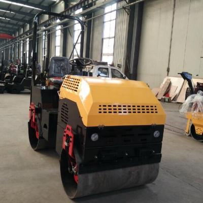 China Farms 1 ton small road roller drive roller copactor with hydraulic drive and hydraulic steer for sale