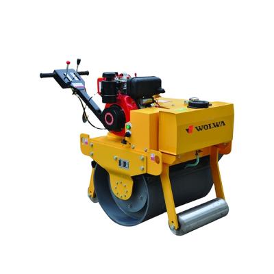 China Trusses Walk Behind Single Wheel Steel Roller Road Roller Manual Hand Operate for sale