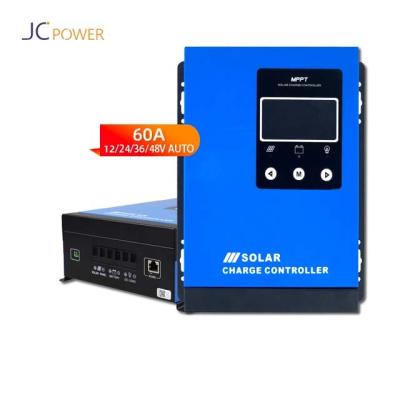 China Cloud Solar Monitoring Wifi Controller 12/24v Mppt 60a Regulator 12/24v Mppt 60a Solar Charge Controller For Li-ion Battery for sale