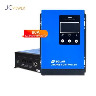 China Solar Auto Charge Controller 12v/24/48v Li Battery With Max Pv Controller 80a Mppt Charger Input 150v For Solar System Regulator for sale