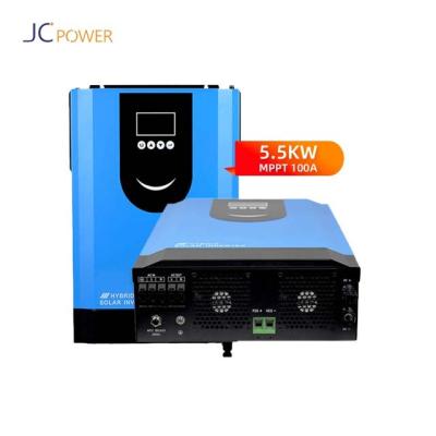 China Solar Power System Home JC Mppt Hybrid Solar Inverter 5kw 5000w 48v 24v Off Grid Inverter Parallel Operation JC SPF 5000es for sale