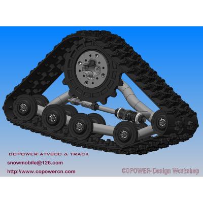 China COPOWER800 ATV snow atv track, small snowmobile rubber tracks, 6x6 plastic atv tracks, kid snowmobile track for sale COPOWER ARTVS300 for sale