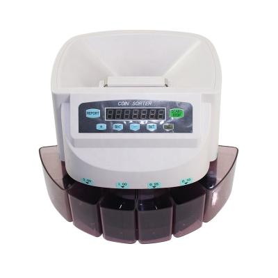 China High Accuracy Automatic Euro Mix Coin Counter/Machine To Select Coins With Philippines Coin Counter/Sorter Customized Per Tube 1100pcs for sale