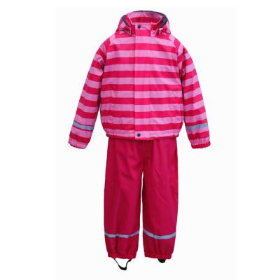 China Fashion Eco-friendly Waterproof Children's Raincoat Rain Hooded Warm Pants for sale