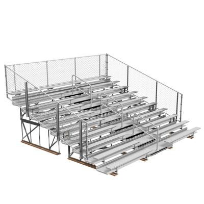 China Durable Outdoor Removable Scaffold Aluminum Temporary Grandstand Metal Bench Tiered Football Stadium Bleacher for sale