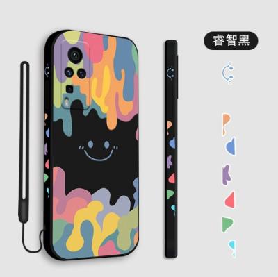 China X60/X60T X60PRO Hot New Products Colorful Designer Mobile Cell Phone Case Cover For VIVO (Black) for sale