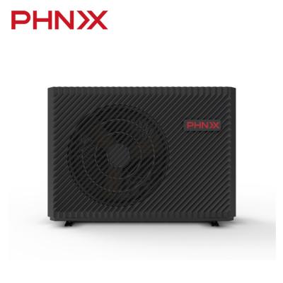 China PHNIX hotel heat pump heating and cooling air to water inverter of heat pump water heaters R290 full for sale