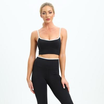 China Breathable Vest Lady Tracksuit Comfortable Suit Superior Quick Dry Wear Seamless Bra Anti Wrap Chest Lightweight Woman Yoga Set for sale