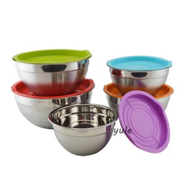 China China Factory Supply Sustainable Stainless Steel Mixing Bowl With Airtight Lids German Mixing Bowls for sale