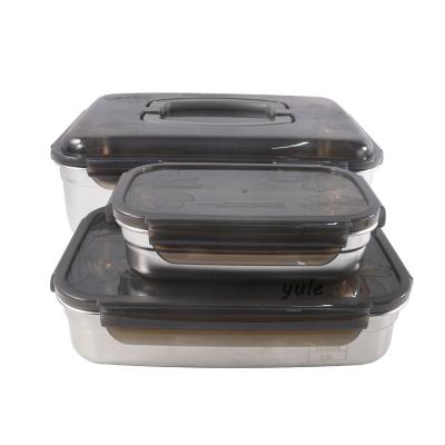 China Freshness Preservation Factory Stainless Steel Lunch Box Storage Box Hot Selling Korean Food Container for sale