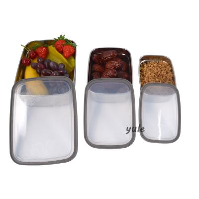 China Freshness Preservation Kitchen Tableware Food Storage Go Increase Fruit Container Cheap Electrolysis Bento Box For Space Saving Storage for sale