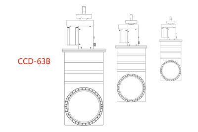 China Professional Vat Vacuum Valves  High Grade 1E+5-1E-7 Pa Application Range for sale