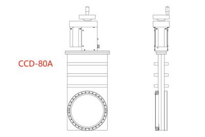 China KYKY Vacuum Gate Valve Good Tightness For Occasions Non - Corrosive Gas As Working Media for sale