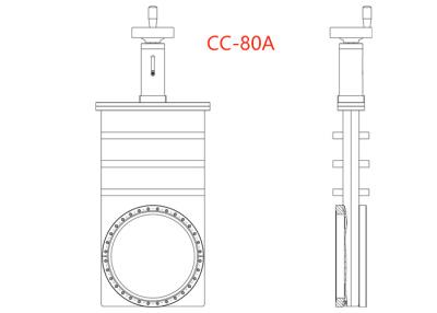 China O CE fácil manual manual industrial da instalação DN80 da válvula de porta da cuba aprovou à venda