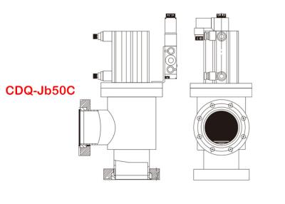 中国 軽量の手動角度弁の塗布の範囲1E+5 Pa - 1.3E-7 Pa 販売のため