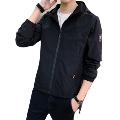 China Plus size 2021 autumn and winter men's fashion long sleeve solid color plus size zipper men's jackets and coats for sale