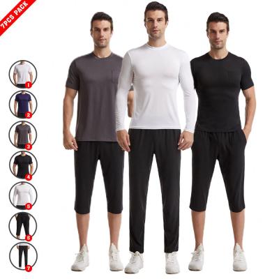 China ILOVEME 7PCS Men Sportswear Compression Breathable Sport Fits Running Sets Joggers Gym Quick Dry Equipment for sale