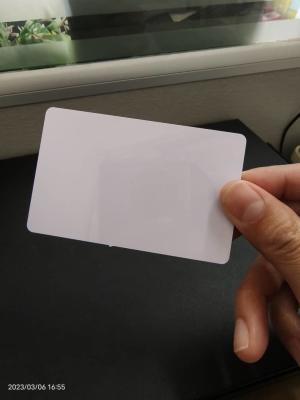 China Voor de productie van kaarten: witte blanco kaart CR80 ((54*85,6 mm) voor PVC-thermoprint Te koop