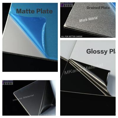 China A3+Size Card Lamination Steel Plate Glossy Matte Silk Pattern Finish For Plastic Card Production for sale