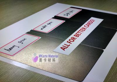 China Placa de acero laminada granulosa para la laminación de las tarjetas inteligentes de la personalización en venta