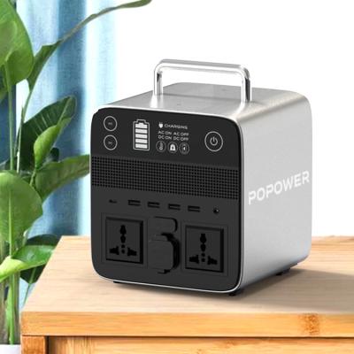 China Type C POPOWER 256Wh 300W 220v AC Power Bank Solar Portable DC 80000mAh USB AC Outdoor Power Station For Travel Laptop Car Jump for sale