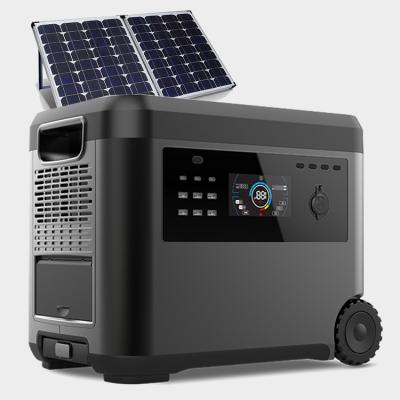 China POPOWER Outdoor Solar Inverter Generator Wireless Charging Camping 2500W 2000W Portable Solar Power Station For Home Emergency for sale