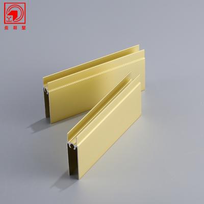 China Industry profile aluminum door bottom profile for wardrobe sliding door for sale