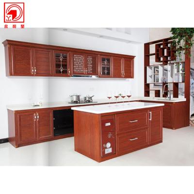 China Modern Yonglijian All Aluminum Price High Gloss Red Aluminum Sideboard for sale