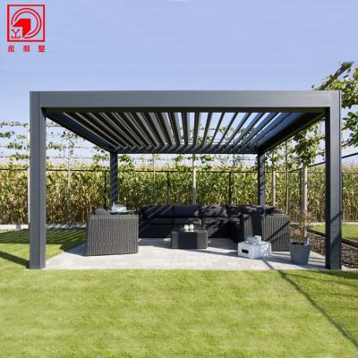 China Easily Assembled Design Chinese Style Commercial Aluminum Pergola Garden for sale