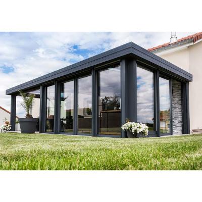 China Tempered Glass Factory Price Anodized Aluminum Glass Veranda House / Sunroom for sale