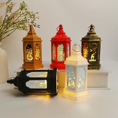 China Art Deco Christmas Tree Decoration Supplies Festive Christmas Wind Lantern Lights Electronic Candle Hanging Led Wind Lamp for sale