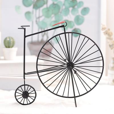 China China Decoration Wine Cabinet Desk Decoration Wrought Iron Bicycle Model Retro Home Decoration Bike Model for sale