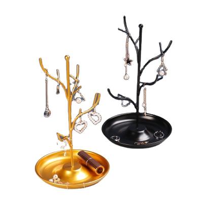 China Wholesale Cheap Jewelry Storage Holder Tree Key Shelf Necklace Earrings Jewelry Display Rack For Home Storage for sale