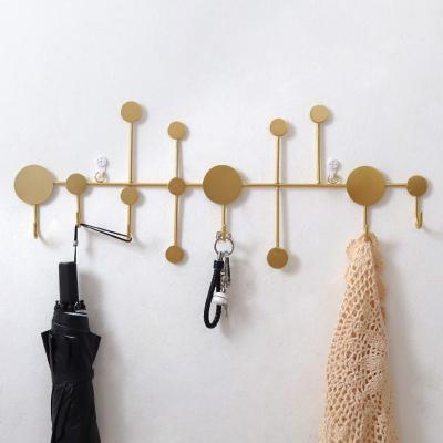 China Exquisite Multifunctional Cheap Wholesale Viable Metal Wall Hanging Clothes Hook For Living Room Bedroom for sale