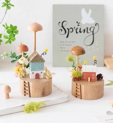 China China New Design Cute Trinkets Sprinkle Woodnes Cabin Decoration Ornament Gift For Living Room Home Deco for sale